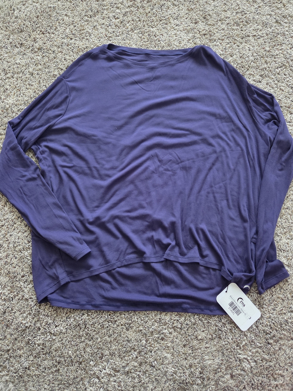 ZYIA Navy Long Sleeve Women's Tee